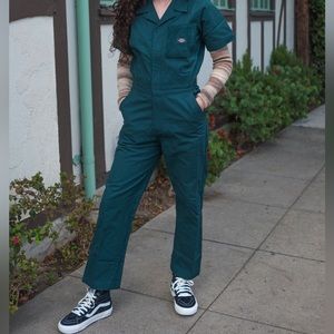 Dickies Reworked Forest Green Corduroy Coveralls